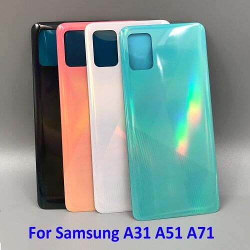 For Samsung Galaxy A31 A51 A71 Battery Cover Back Glass Rear Door Housing Case Shell Panel For Samsung A31 A51 A71 Back Battery