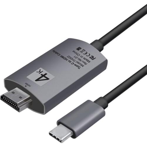 Type-C To HDMI-compatible Cable Type-C 4K HD Mobile TV Projection Data Cable Adapter Cables For MacBook For Samsung Galaxy
