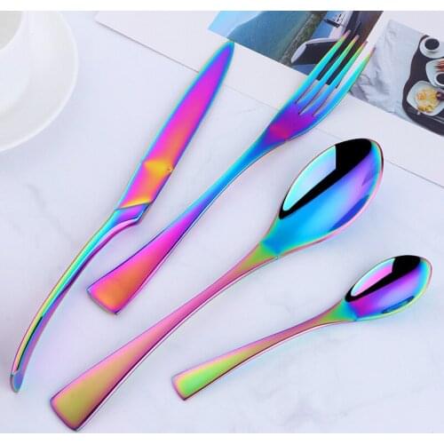 Kaya Stylish Tableware Set Flatware Cutlery Stainless Steel 304 Utensils Kitchen Dinnerware include Knife Fork Spoon 18/8 Dinner