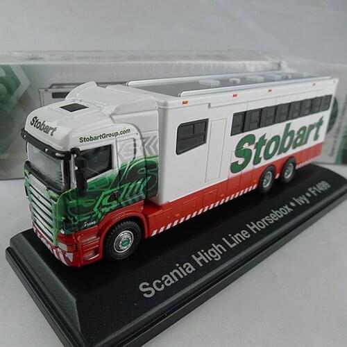 Diecast 1:76 Scale Scania Container Truck Alloy Simulation Model Collectible Decoration Boy Gift Display Hot Toys