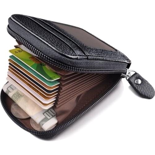 Unisex Mini Wallet Coin Purse Cards ID Holders Solid PU Leather Wallets New Black Blue Coffee for Men