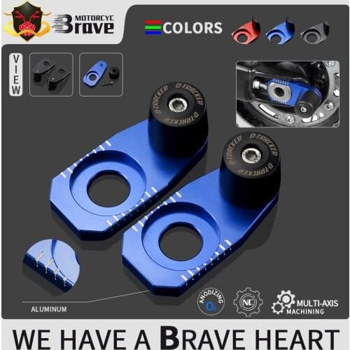 Motorcycle Accessories Rear Axle Blocks Chain Adjuster Floor protection For KAWASAKI KLX 250 D-tracker/X 2008-2016 KLX 300R 2020