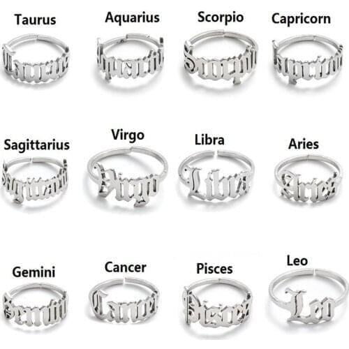 The New 2021 Stainless Steel Ring Women Speak Simple English Letters Restoring Ancient Ways Ring In Europe And America