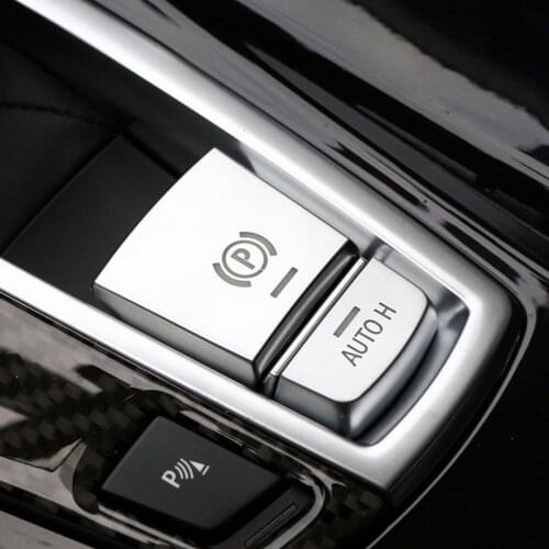 P Button Covers Parking Silver Auto Brake Chrome For BMW F10 F07 F01 F25 F11 For BMW X3 X4 X5 X6 Sticker