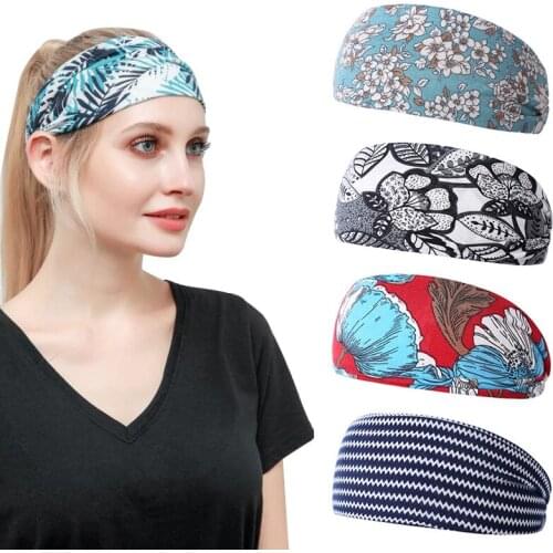 1PCS Wide Side Printing Hair Holder Hairbands Fleece Bow Animal Ears Headband For Women Girls Turban Fashion Hair Accessories