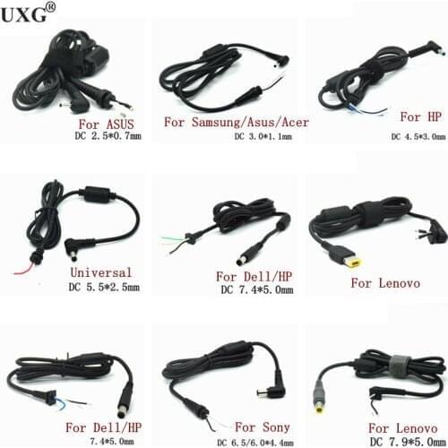 Power Cord Connector DC 7.9 5.5 6.5 2.5 3.0mm Jack Charger Plug Supply Cable for Samsung HP Dell Sony Toshiba Asus Acer Lenovo
