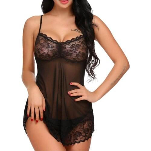 Sexy Night Dress Women Underwear Lace Lingerie Womens Nightie Sleepwear Nightdress Nightgowns Summer Sleepshirts Home Nightwear