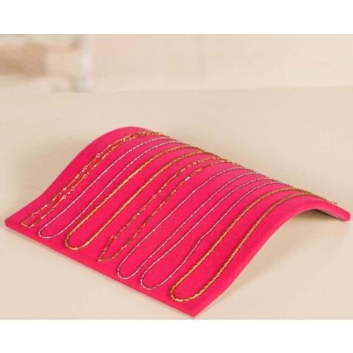 Bridge Necklace Bracelet Display Board Jewelry Stand Holder Rack Plate Organizer Black Red Display Rack Stand Shelf