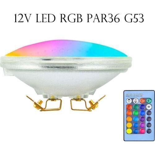 LED PAR36 Landscape Bulb RGB 12V Flood Light Landscape PAR36 10W LED PAR36 Bulb Color Changing AR111 G53 LED Bulb PAR36 Lamp