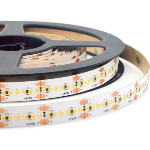 High Cri95 2216 SMD LED Strip DC24V 300Led/m White PCB Board Micro 2216 LED Flexible strip High lumen Tape 5m/lot