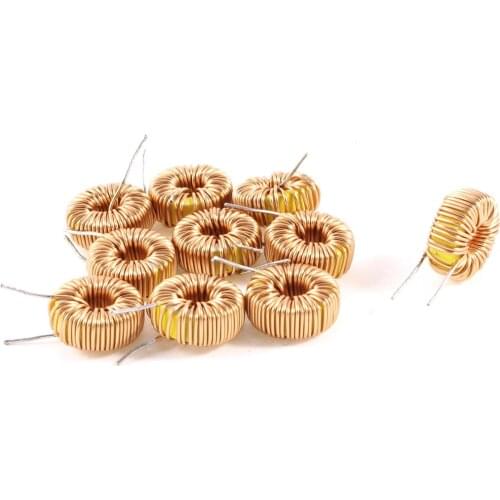 UXCELL 10 Pcs Toroid Core Inductor Wire Wind Wound 100Uh 81Mohm 2A Coil