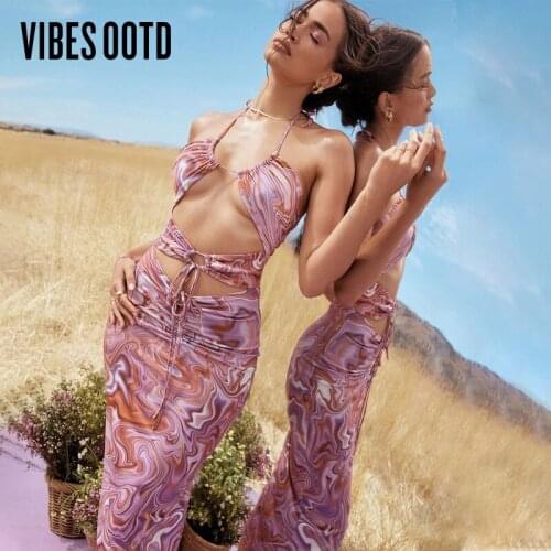 Летние платья с принтом VIBESootd China At AliExpress