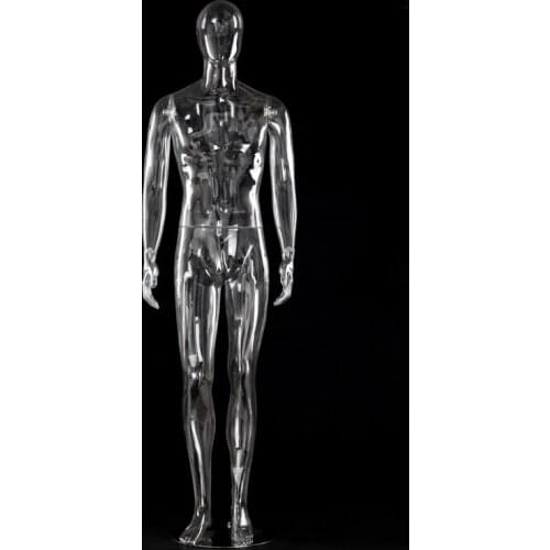 High Level Good Quality ABS Transparent Men Mannequin Full Body Mannequin Fashion Best Value For Clothes Display