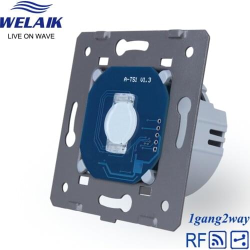 WELAIK EU Stairs-Wall-Switch Remote-Control Touch-Switch DIY-Parts-Screen Wall-Light-Switch 1gang-2way 220V A914