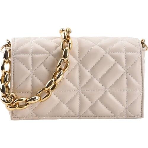 Shoulder Bag Female Underarm Bag Women Backpack Handbag Women Bag Chain Fashion 2021 New Trend PU Leather Simple Diamond Lattice