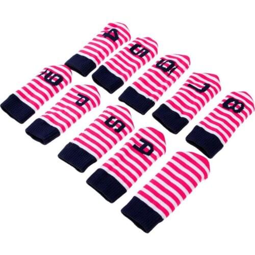10Pcs Knit Wool Golf Iron Wedge Protectors Headcovers Head Covers Accessories