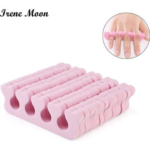 10pcs/Pack Pink Nail Art Toes Separators Fingers Foots Sponge Soft Gel UV Beauty Tools Polish Manicure Pedicure Professional