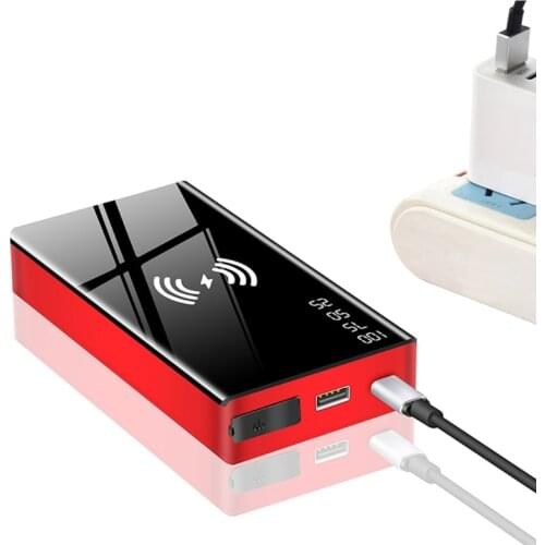 124B Wireless Charge Car Jump Starter Smart Clip Emergency Battery Booster Power Bank