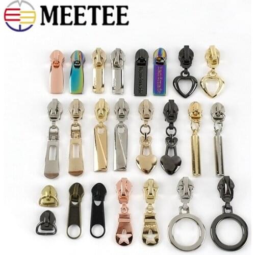 20pcs 5# Zippers Slider For Nylon Zipper Bags Clothes Zip Head Repair Kits DIY Sewing Accessories