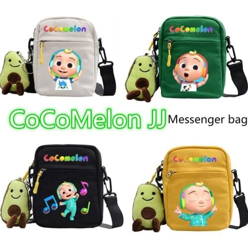 2021 CoCoMelon JJ children Shoulder Bag Trendy Student Casual Messenger Bag Oxford Cloth Waterproof Chest Bag Fashion Satchel