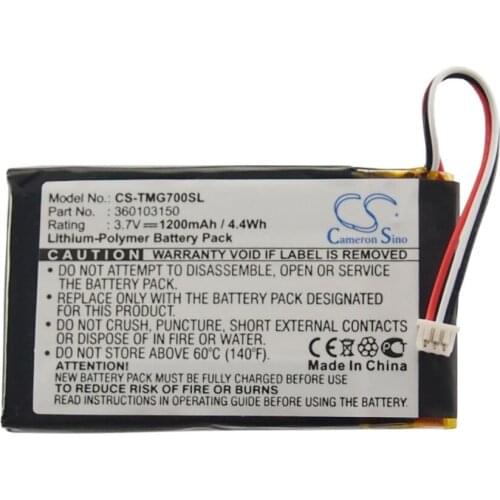 Cameron Sino 1200mah battery for TOMTOM Go 7000 Go 7000 HD GO7000 GO7000 HD 360103150 batteries