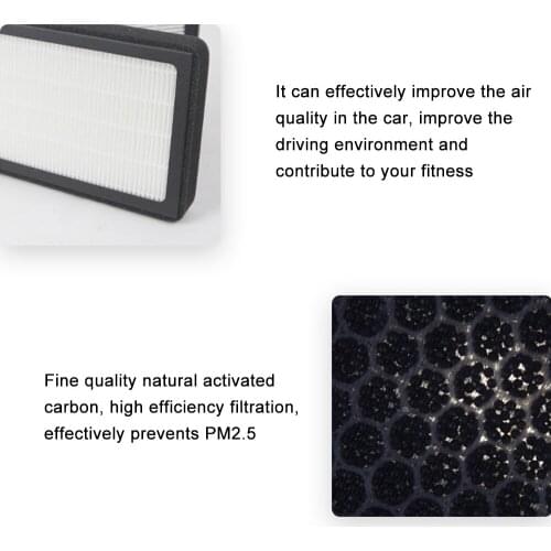 Vehicle HEPA Activated Carbon Filter CN95 Cabin Air Filter Air Filter Screen Car Accessories for Model3/X