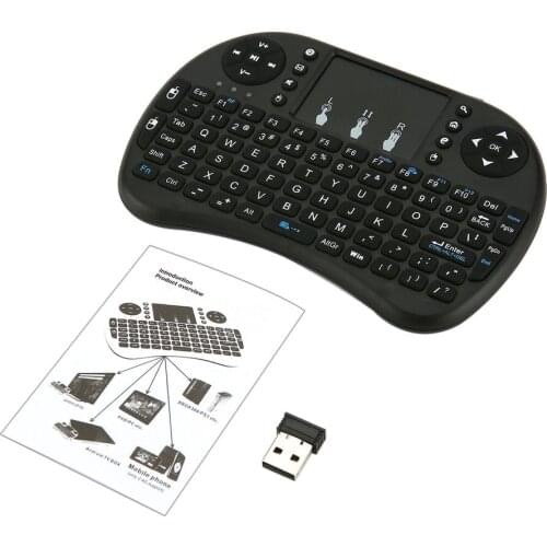2.4GHz Wireless Keyboard for Android TV Box PC laptop 92 Keys DPI adjustable Wireless Keyboard Backlight with Touchpad Mouse