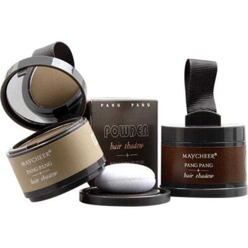 Brand Makeup Hair Line Shadow Powder with Mirror & Puff 4 Color Rose Extract Easy to Wear Concealer Bronzer Highlighter MW67