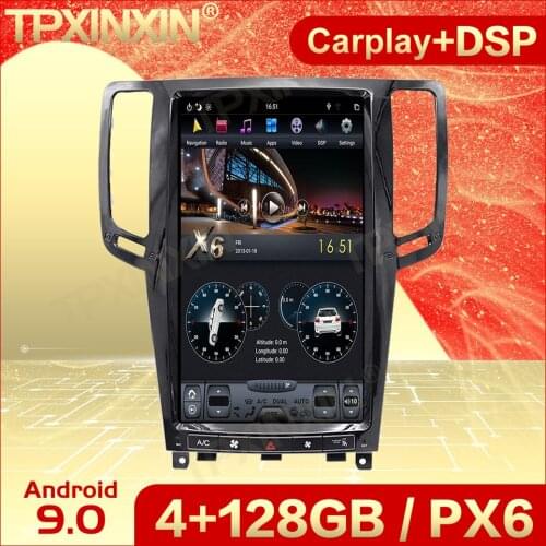 Carplay 2 Din Android 9 Tesla Multimedia Stereo For Infiniti G25 G37 2007 2008 2009 2010 2011 2012 2013 GPS IPS Player Head Unit