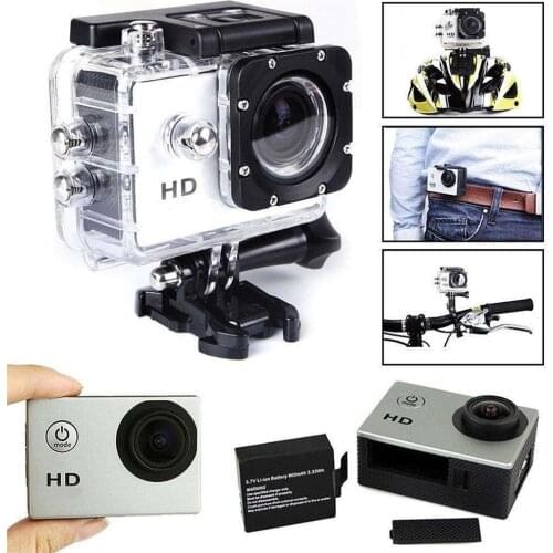 Full HD Action Camera 1080P 30m Waterproof Cam 2 Inch Camcorder Sports DV Go Car Cam Pro With Bicycle Bracket Set