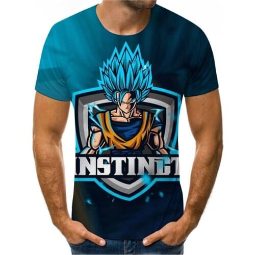 Japanese cartoon 3D graphic T-shirt Harajuku Electronic Cigarette Mens Oversized T-shirt Comfortable loose short sleeves