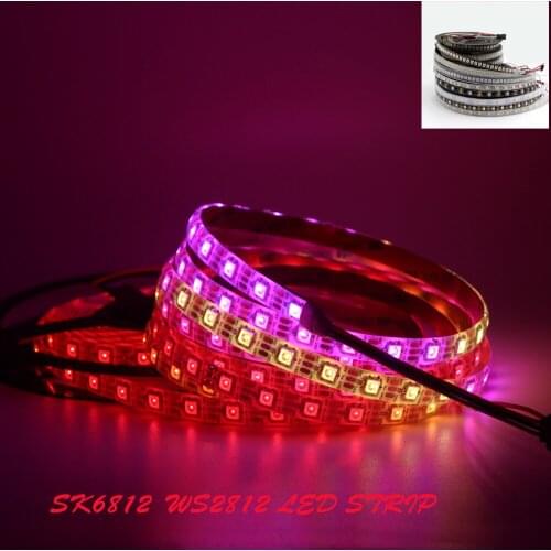 SK6812 WS2812B WS2812 Flexible Led Strip Individually Addressable Smart RGB RGBW RGBWW Waterproof IP30/65/67 DC5V 30/60 LED 5m