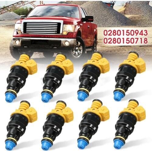 8Pcs Flow Matched Fuel Injector for Ford F150 E150 F250 F350 V8 4.6 5.0 5.8 4.6 5.4L 0280150718