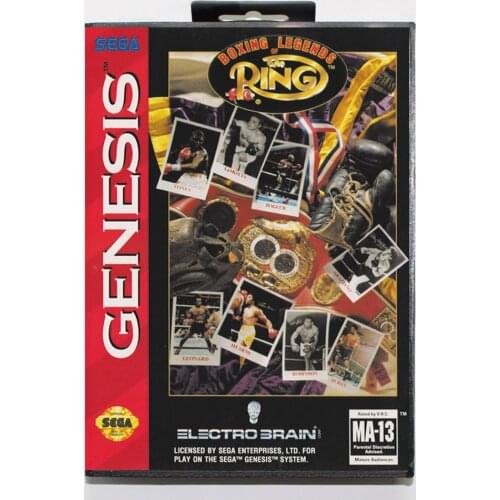 Boxing Legends Of The Ring 16bit MD Game Card For Sega Mega Drive/ Genesis with Retail Box