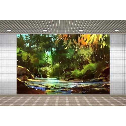 Lyavshi Hot Sale Cartoon Forest Backdrops Painted baby Photography Background wall Newborns Photocall Photo Studio Props