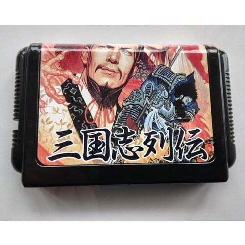 MD Game : Sangokushi Retsuden - Ransei no Eiyuutachi ( Japan Version!! Chinese Language!! )