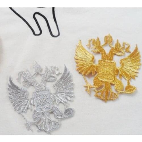 20pcs/lot Embroidery Patch Gold Silver Spider Stage Costume Clothing Decoration Sewing Accessory Diy Iron Heat Transfer Applique