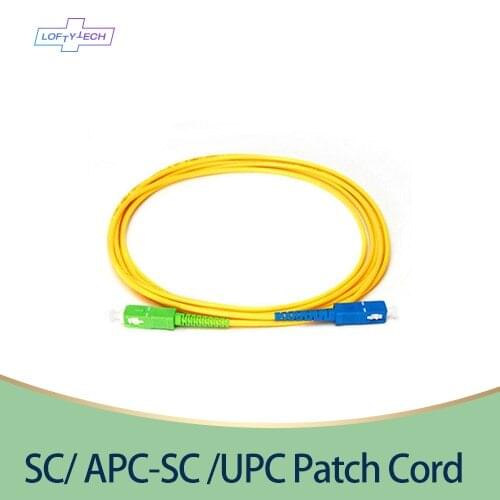 Free Shipping 10PCS/Lot SC/APC-SC/UPC-SM 2mm/3mm Fiber Optic Jumper Cable Single Mode Extension Patch Cord