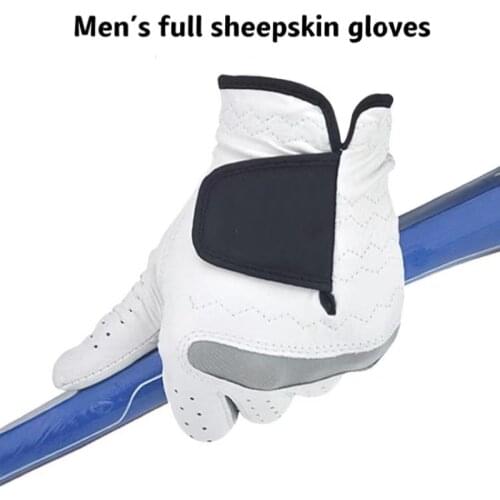 1 piece of mens golf gloves left hand right hand full sheepskin breathable golf gloves for men