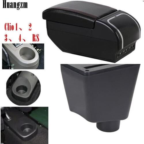 For Renault Clio Captur Clio2 clio3 clio 4 Clio RS Captur Armrest box Suitable for left driving and right driving