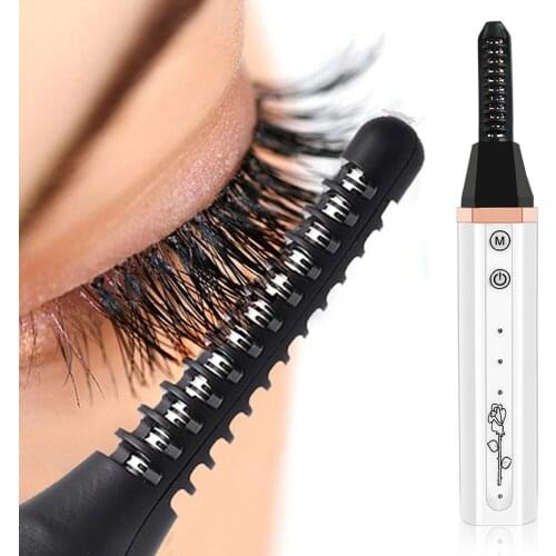 Electric Heated Eyelash Curler Heated Eyelashes Makeup Eye Lashes Heated Eyelash Curler Applicator Long Lasting Beauty Tool