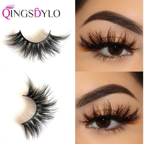 Eyelashes 3D Mink False lashes Criss-cross Natural Length Eyelash Extension Cruelty Free Volume Eye Lashes Dramatic Makeup Tools