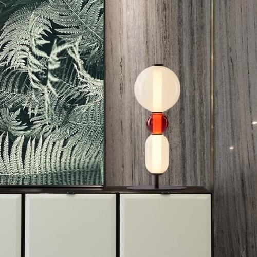 Luxury table lamps minimalist design stained glass bedside desk living room decoration table lamp abajur de cabeceira feiguang