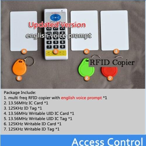 125KHz -13.56 MHz RFID ID/IC NFC Card Reader & Writer/Copier/Programmer+EM4100/EM4305/T5577/m1 s50 UID changeable Rewritable Tag