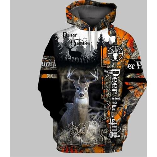 Deer Hunting 3D Hoodies Printed Pullover Men For Women Funny Sweatshirts Sweater Animal Hoodies Drop Shipping 18