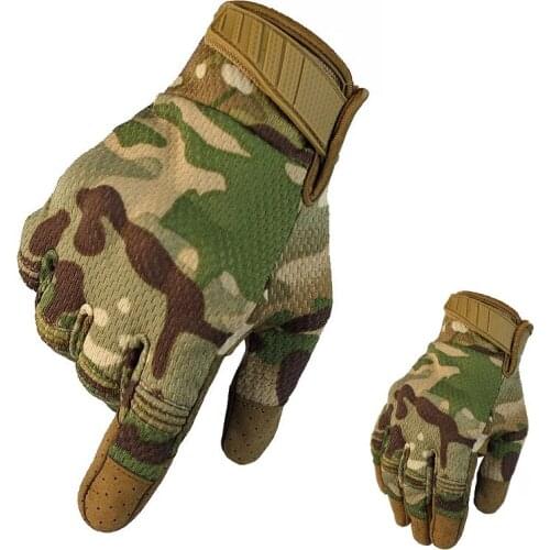 Tactical Gloves Breathable Outdoor Sports Army Full Finger Combat Gloves Hunting Hiking Motocycle Cycling Gloves