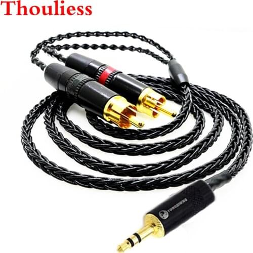 Thouliess Silver Plated XLR 2.5/3.5/4.4mm Balanced Mlale to Dual 2x RCA Male Audio Adapter Cable 6.35mm Stereo to 2RCA Adapter