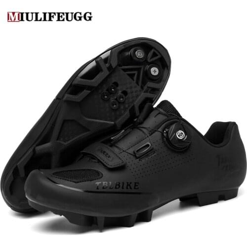 MIULIFEUGG 2021 Cycling MTB Shoes Men Route Cleat Mountain Bike Flat Sneaker Racing Women Bicycle Speed Spd Road Biking Footwear