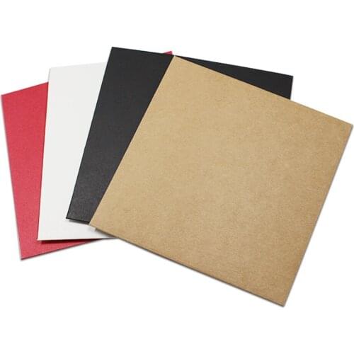 50Pcs/lot Colorful Kraft Paper Single CD Protecting Packaging Box Carton Board Gift Card Packing Box Papercard Envelope Pack Box