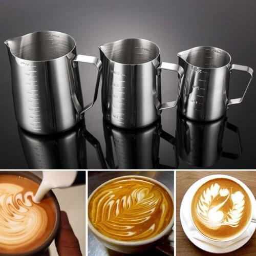 1PC 350/600/1000ML Stainless Steel DIY Espresso Coffee Jug Kitchen Barista Craft Coffee Latte Milk Frothing Jug Pitcher Cup
